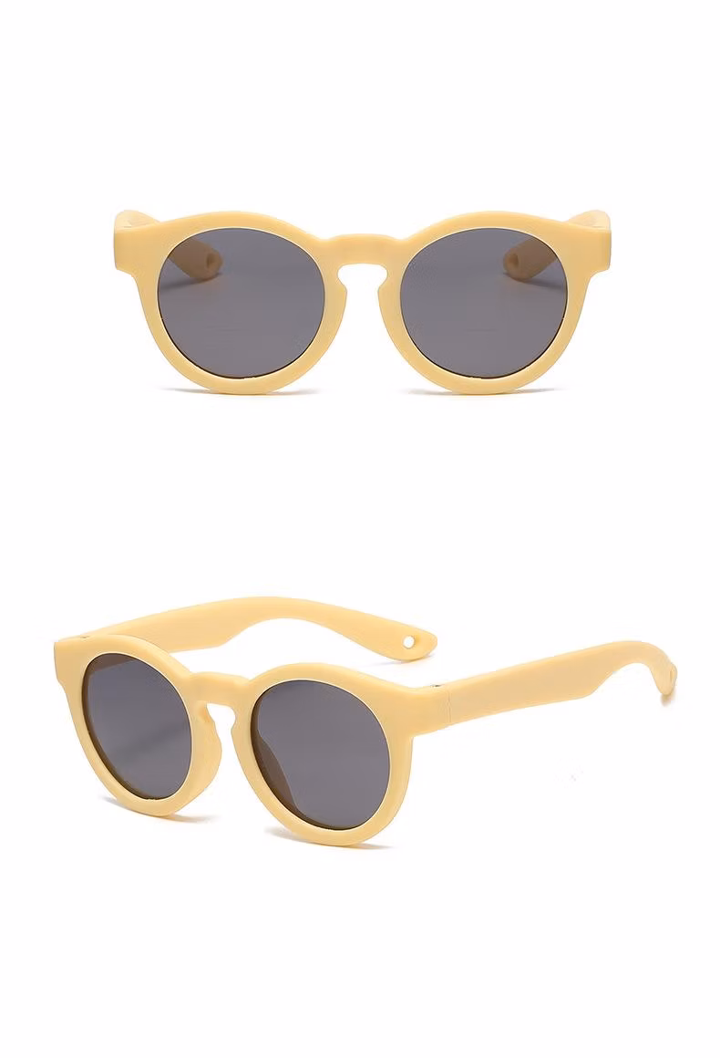 Kids Unbreakable Flexible Square Shape Tpee Rubber Children Sunglasses