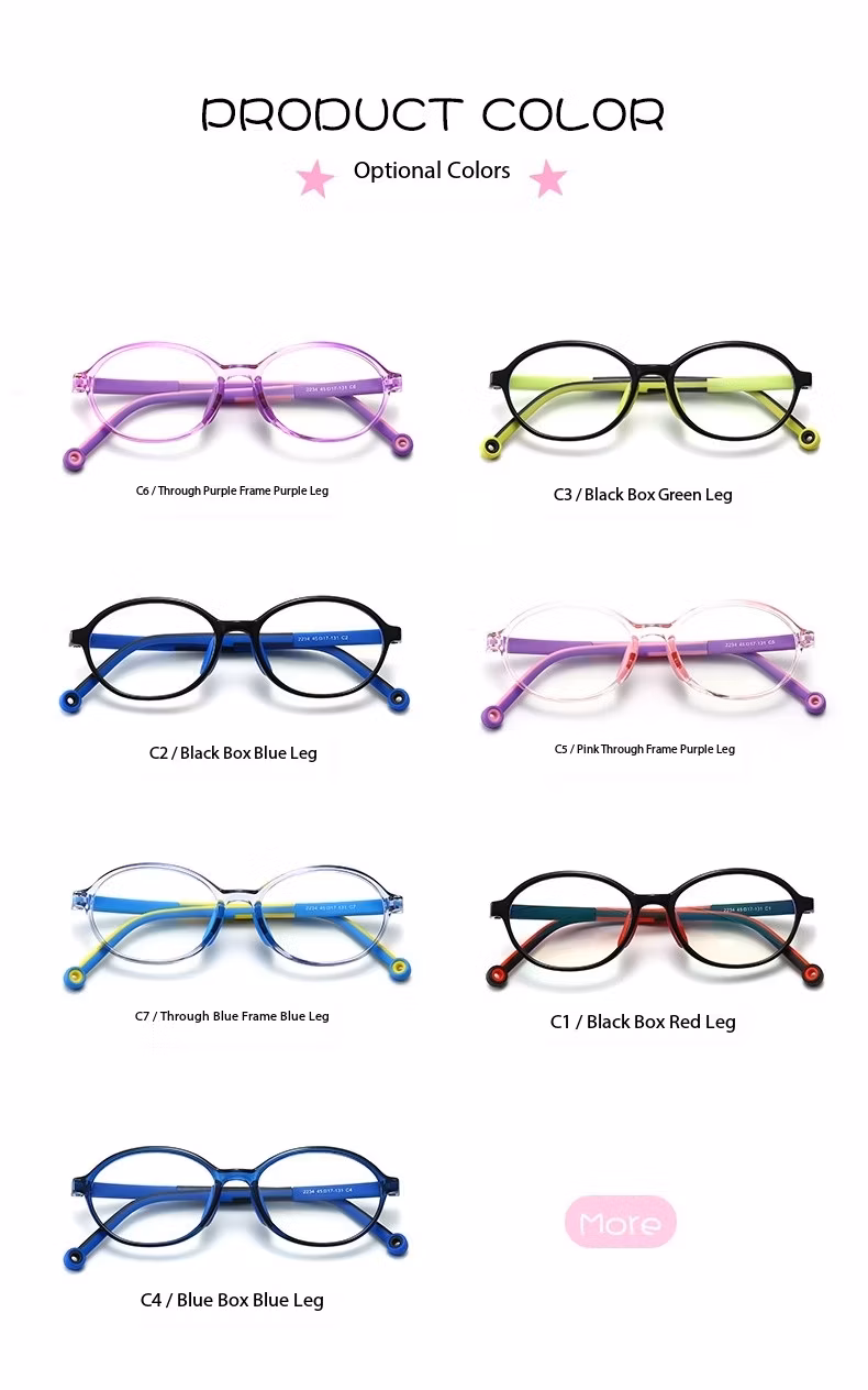 Cute Kids Glasses Wholesale Tr90 Optical Colorful Fashionable Eyewear Frame for Children