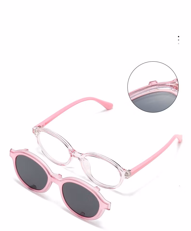 Tr-90 Optical Frame Clip on Fashionable Popular for Kids Sunglasses