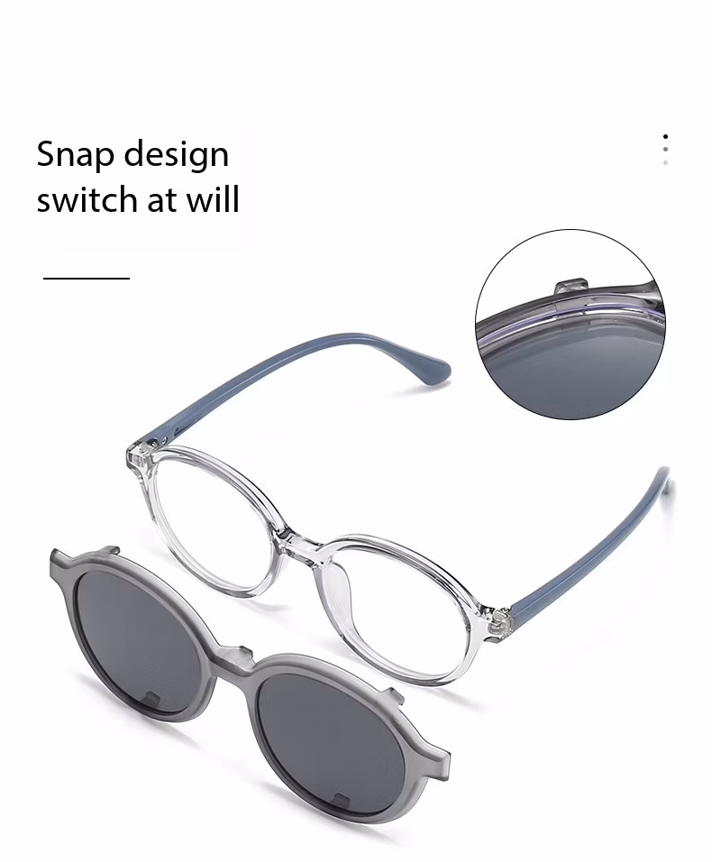 Frames Color Changeable Optical Frame for Kids with Fashionable Clip on Baby Sunglasses
