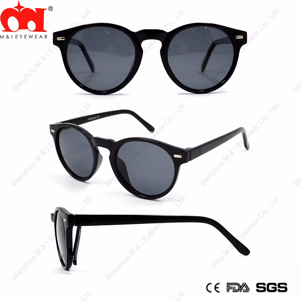 Round Shape Rivet Simple Pure Color Thin Smooth Kids Sunglasses (LT905032A)