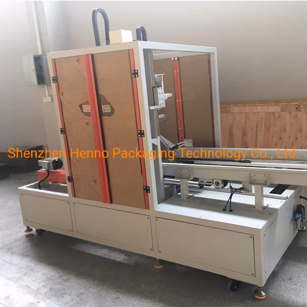 Hennopack Vacuum-Less Case Erector Packing Machine for Express Box Small Automatic Packaging Line