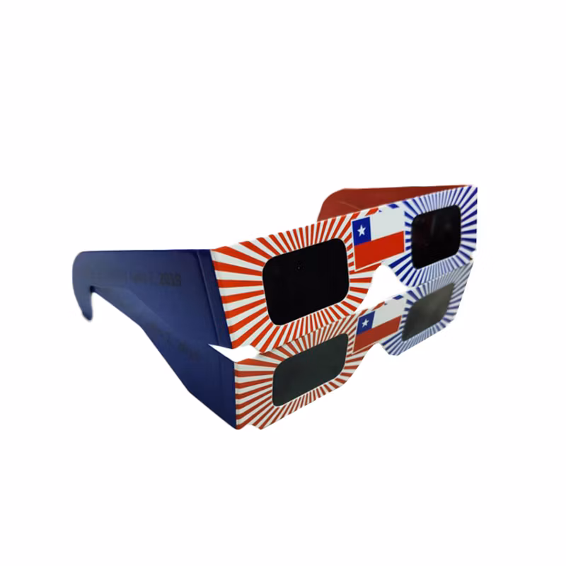 3D Folding Paper Solar Eclipse Frames Glasses with ISO CE Certification for Adult Kids