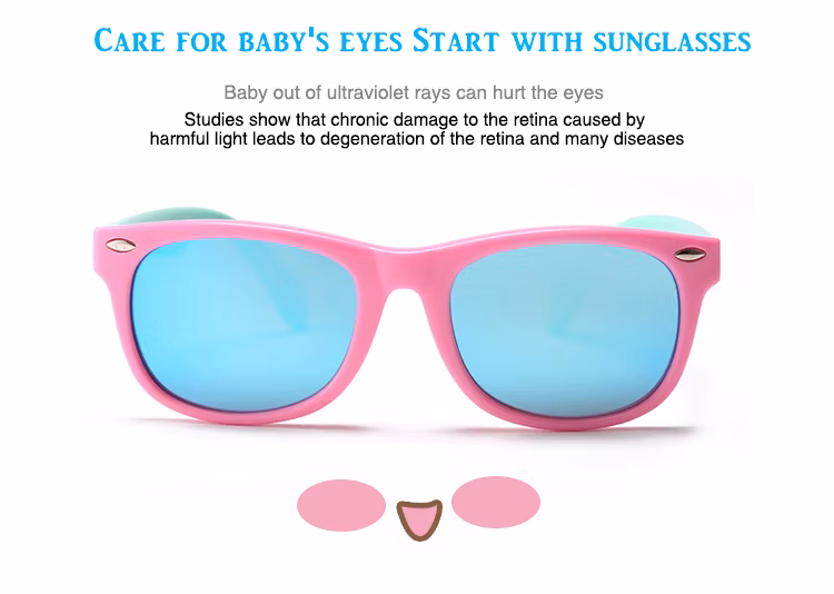 2020 Toddlers Children Girls Cute Silicone Kids Polarized Sunglasses