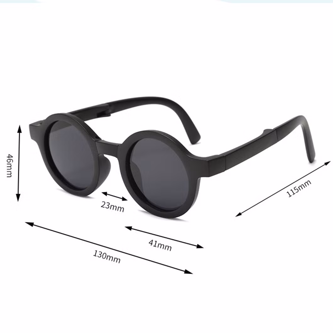 Fashion Summer Round Portable Folding Sun Glasses UV 400 Shades Kids Children Girls Boy Sunglasses