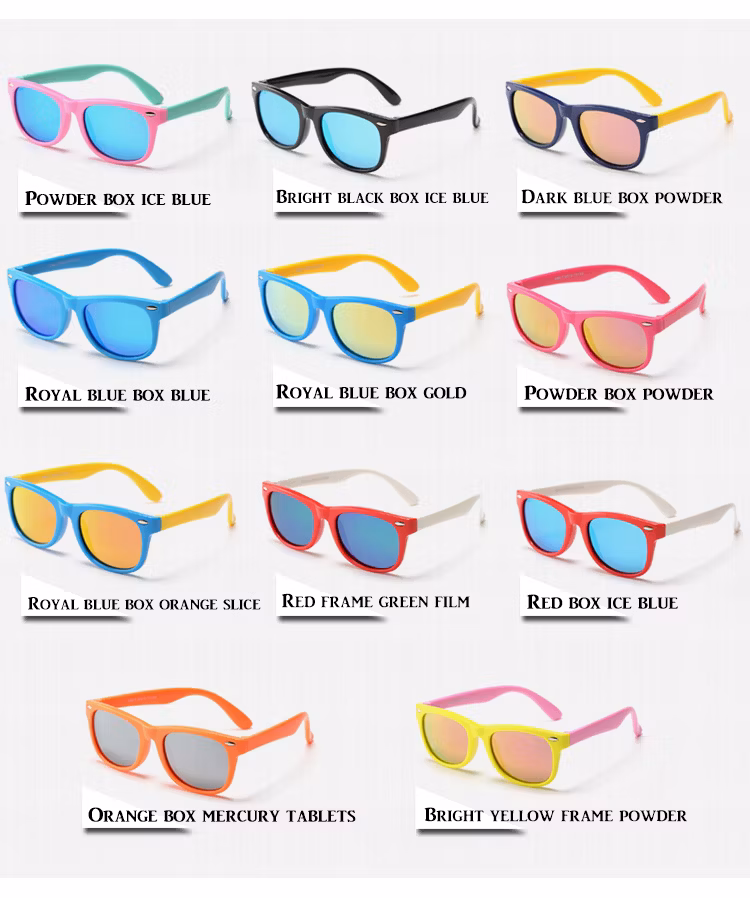 2020 Toddlers Children Girls Cute Silicone Kids Polarized Sunglasses