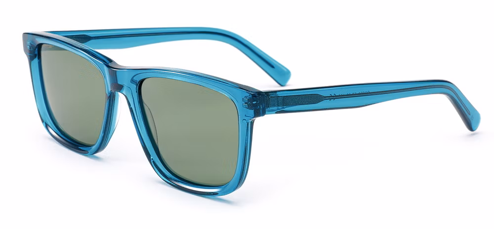 2024 OEM New Arrival High Quality Hot Sale Rectangle Acetate Frame PC Lens UV400 Fashion Sunglasses