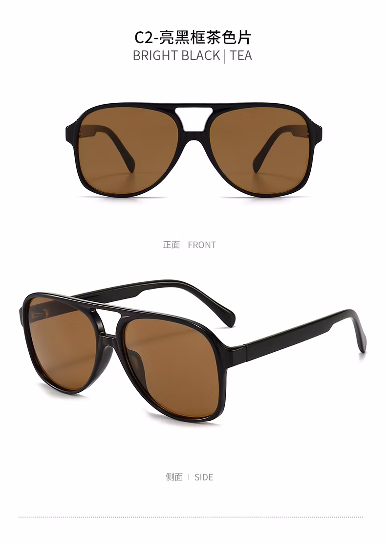 2023 New European and American Trend Retro Sunglasses Polarizing Men′s and Women′s Sunglasses Export Sunglasses 2941