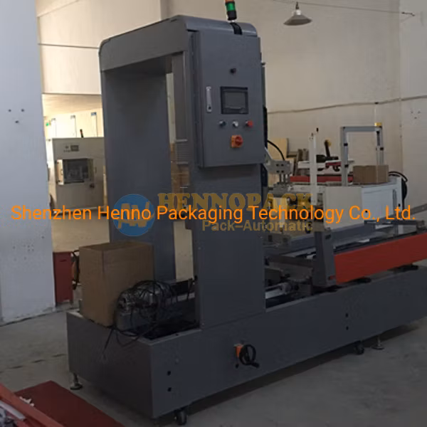 Hennopack Vacuum-Less Case Erector Packing Machine for Express Box Small Automatic Packaging Line