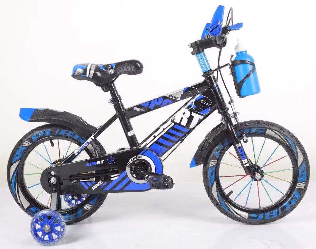 2024 New 12" 14" 16" 18" Inch Hot Sale Steel Children Bicycle Kids Bike Chinese Factory Have Training Wheel Child Cycle Single Speed Mini Bike