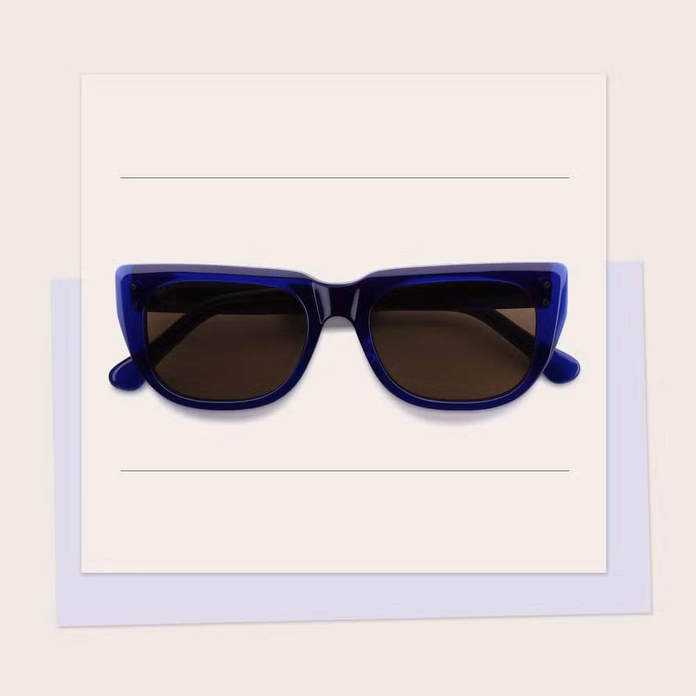 Yeetian High Quality Beveled Design Sunglass Cat Eye Bio Acetate Frame Sunglasses