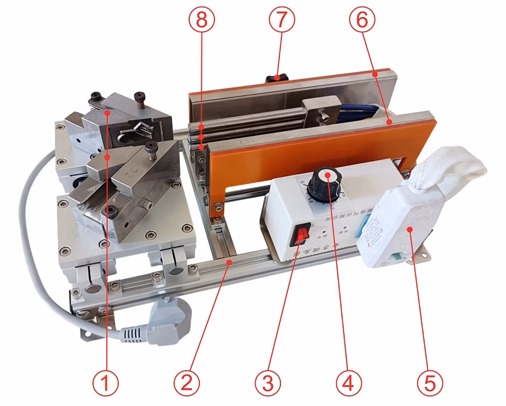Refrigerator Gasket Welding Machine Portable Mini Door Seal Corner Welder Magnet Rubber Gasket Welding Tool