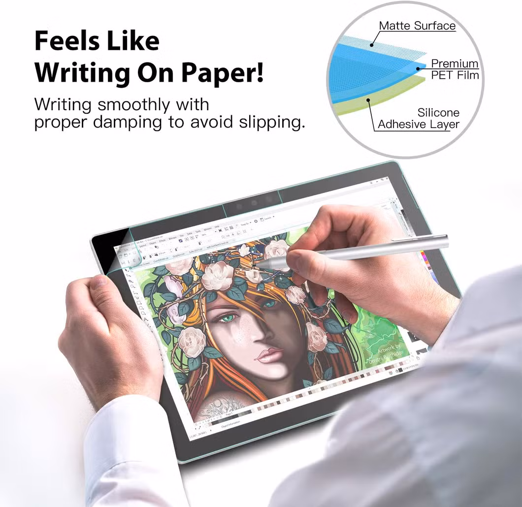 Anti-Glare Like Paper Tablet Screen Protector Pet Writing film for Samsung Galaxy Tab S7 Fe T730/S7 Plus 2020
