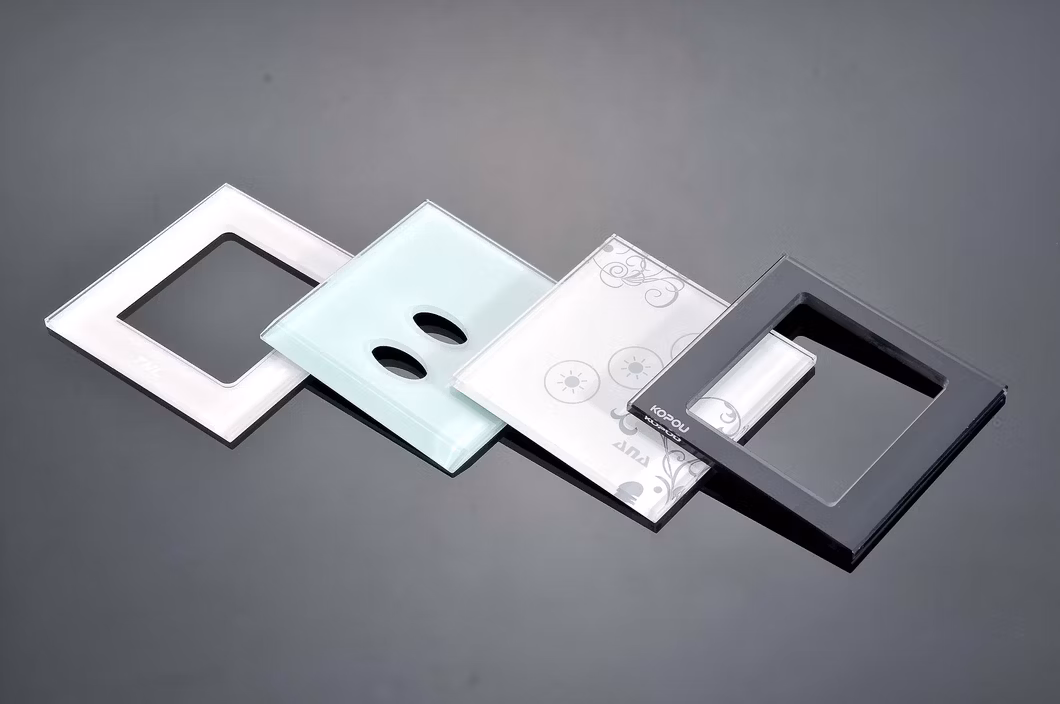 New Products Remote Control Light Switch Tempered Glass Panel 3mm Switch Touch Cover Glass Panel