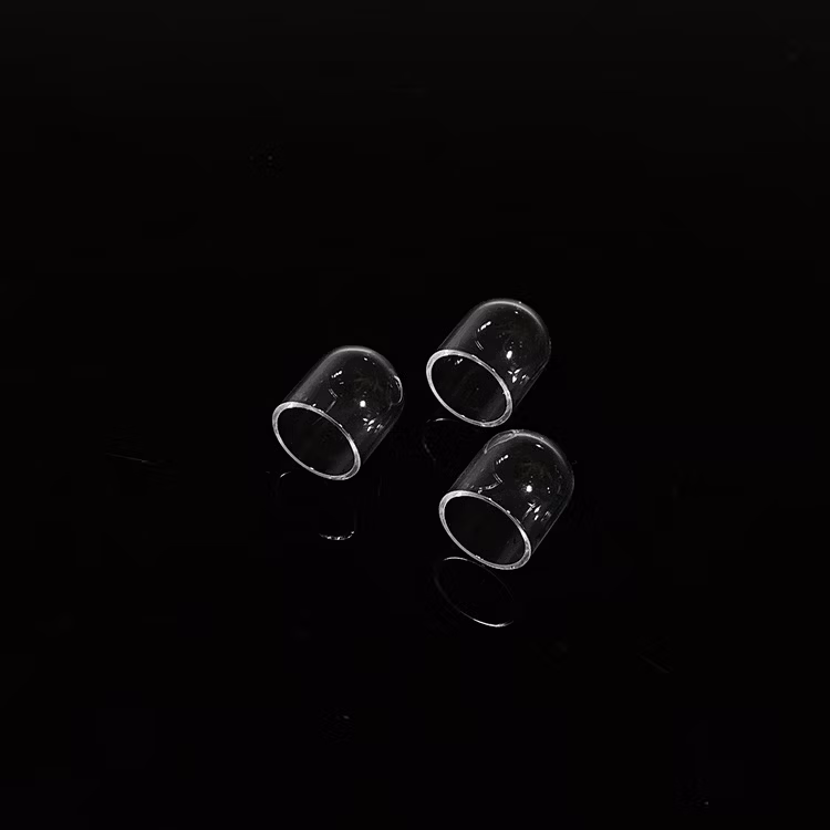 High Temperature Resistant Quartz Glass Cylindrical Flanging for Quartz Lampshade