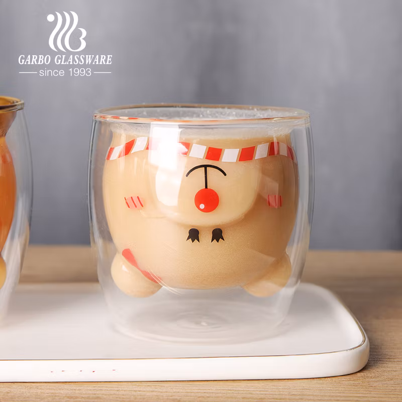 280ml Creative Animal Design Glass Coffee Cup High End Gift Mail Box High Borosilicate Expresso Glass European Hot Selling Double Wall Glass