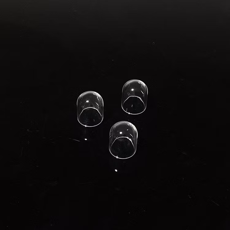 High Temperature Resistant Quartz Glass Cylindrical Flanging for Quartz Lampshade