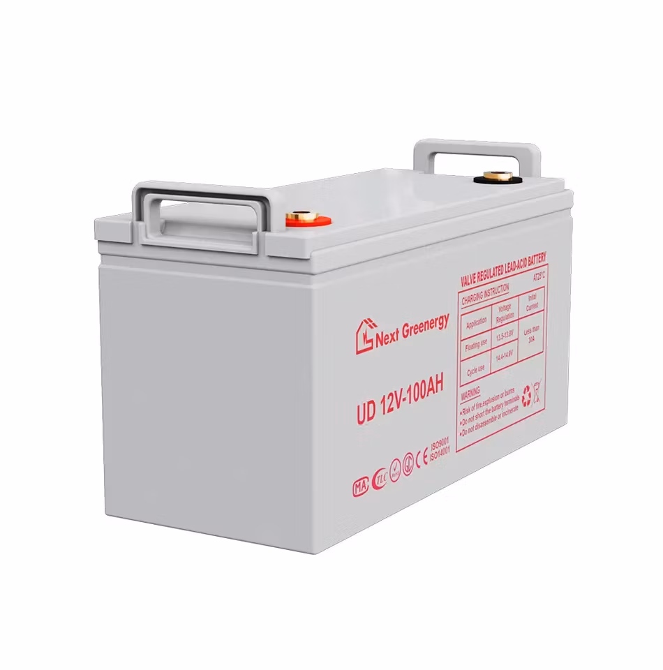 Nextgreenergy China Strength Supplier 12V 100ah Solar AGM SLA Deep Cycle VRLA Energy Storage Lead Acid Battery