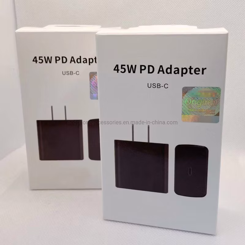 Super Fast Charging USB C Wall Charger Us Plug Pd 3.0 45W Travel Adapter for Samsung S24 S22 S23 S21 Ultra Fast Charger