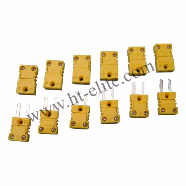 Miniature Panel Mount K-Type Thermocouple Socket Plug Connector