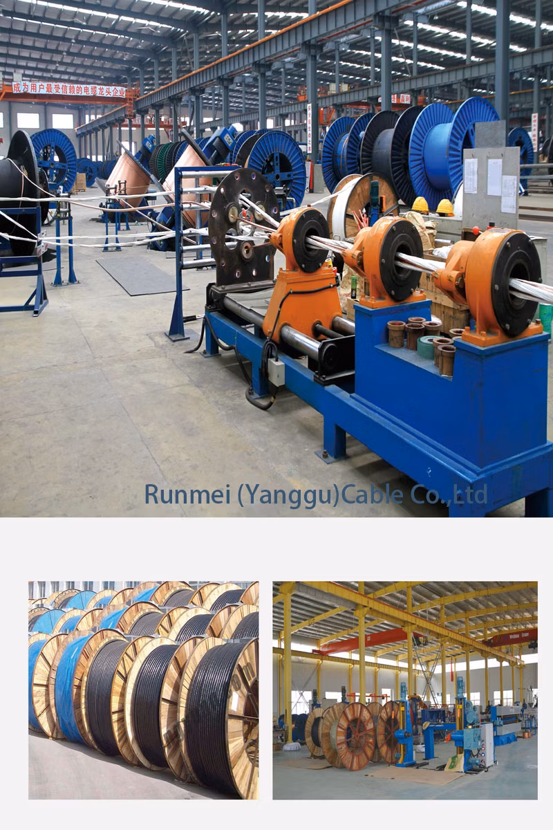10kv to 35kv Single 1and 3 Core Copper Aluminum Cu Al XLPE Insulated PVC Sheath Yjl Armored Medium High Voltage Power Cable