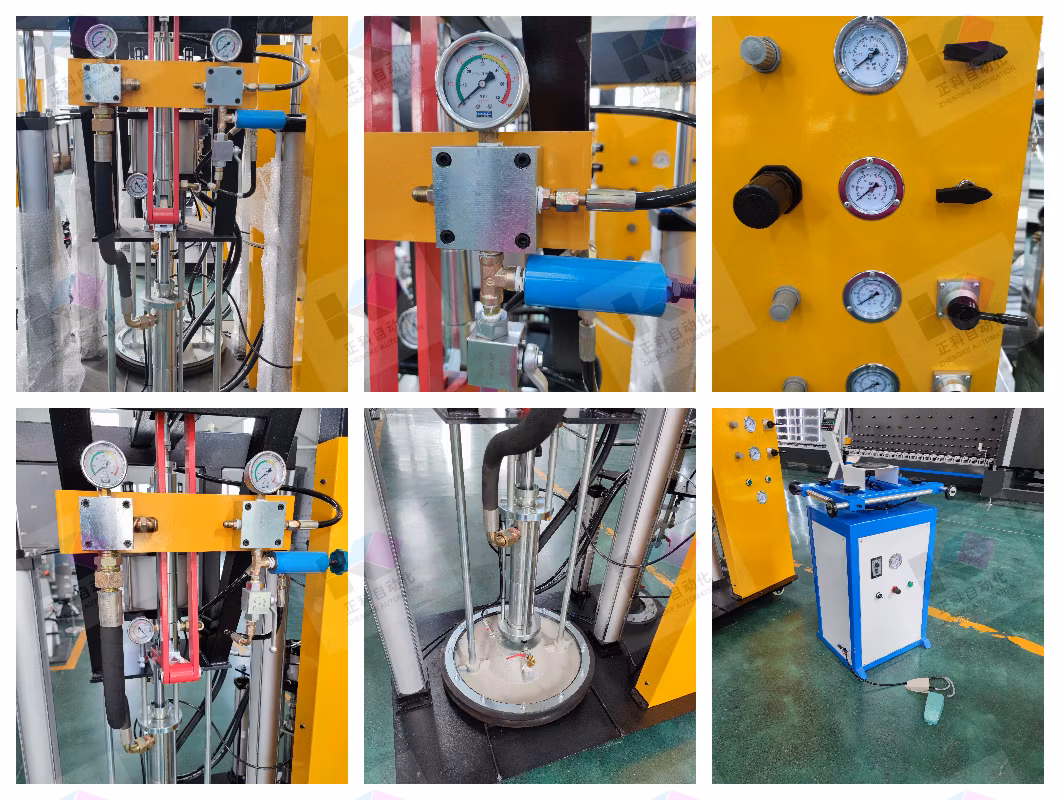 Zkt06 Automatic Double Glazing Glass Butyl Sealant Coating Machine Automatic Aluminum Insulating Glass Unit Sealant Sealing Machine with Two Pump Insulating Gla