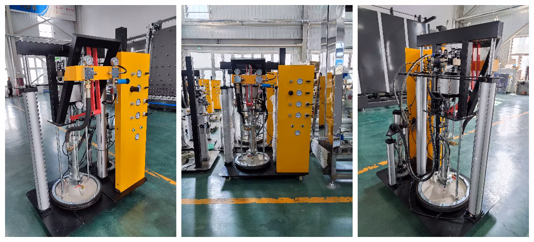 Zkt06 Automatic Double Glazing Glass Butyl Sealant Coating Machine Automatic Aluminum Insulating Glass Unit Sealant Sealing Machine with Two Pump Insulating Gla