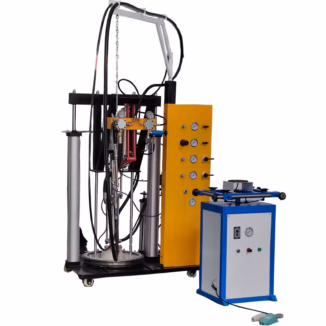 Zkt06 Automatic Double Glazing Glass Butyl Sealant Coating Machine Automatic Aluminum Insulating Glass Unit Sealant Sealing Machine with Two Pump Insulating Gla