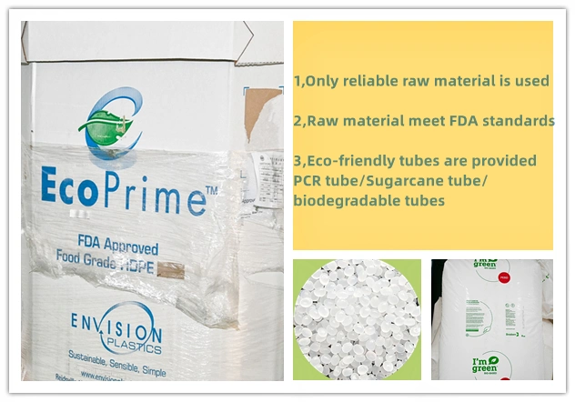 Custom Empty Pink Color Tail Sealed Plastic Laminated Tube with Octagonal Cap