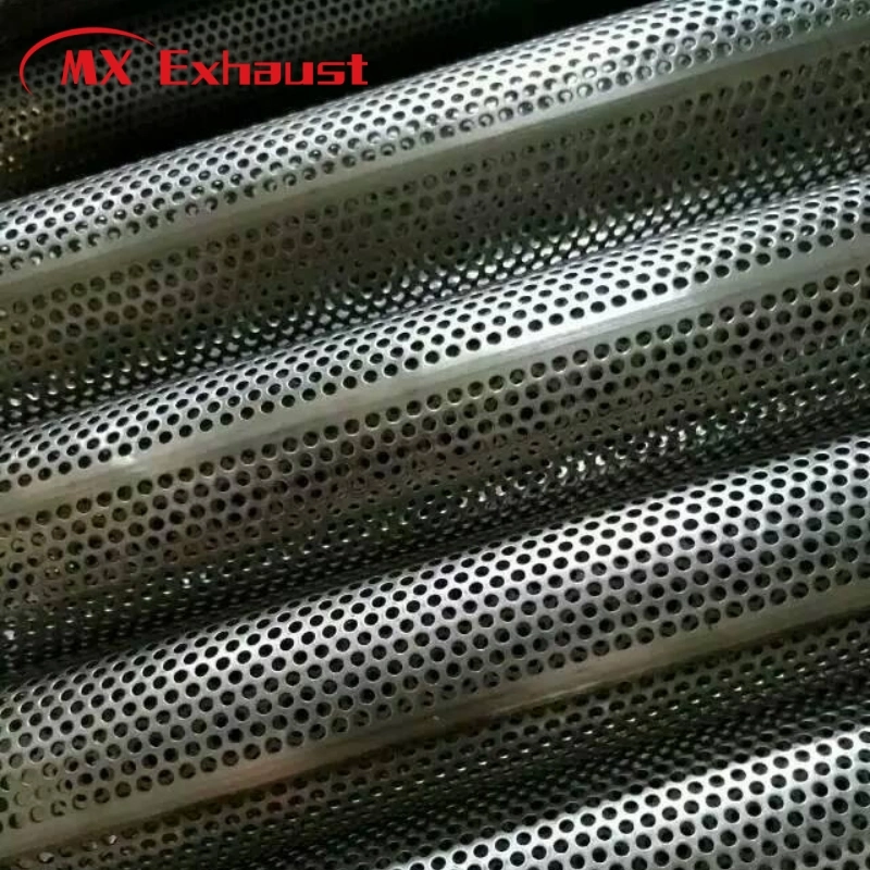 High Quality Car Exhaust Muffler Stainless Steel 201 304 409 Perforated Mesh Pipe for Exhaust System