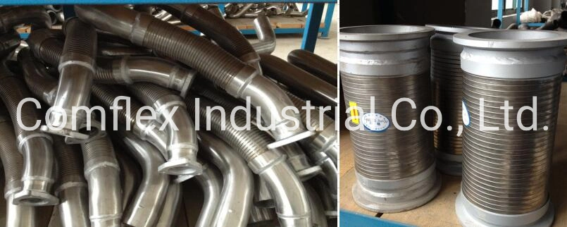 SS304 Flexible Interlock Hose, Customized Interlock Stainless Steel Metal Flexible Exhaust Pipe/