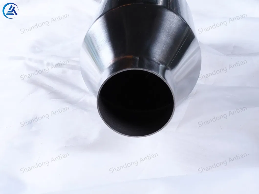 High Quality Exhaust Cap Welded Universal 4.5 Inch Round Catalytic Converter with Sensor Hole with Extension Pipe