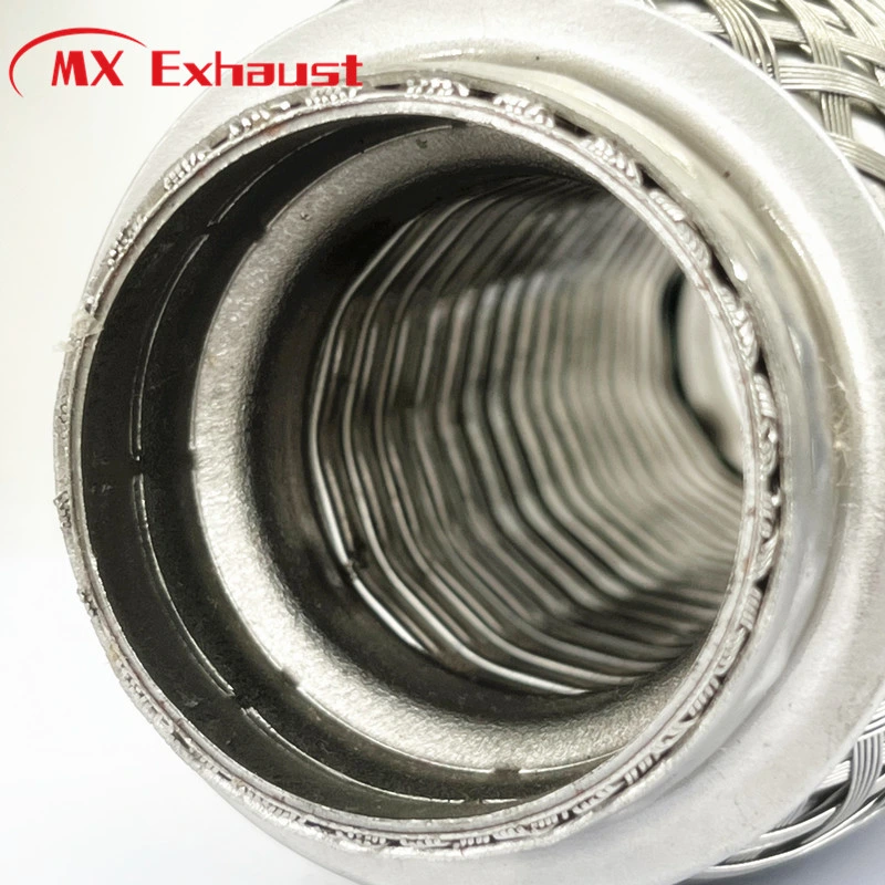 40X152 Muffler Corrugation Corrugated Pipe Stainless Steel Car Muffler Exhaust Flexible Pipe