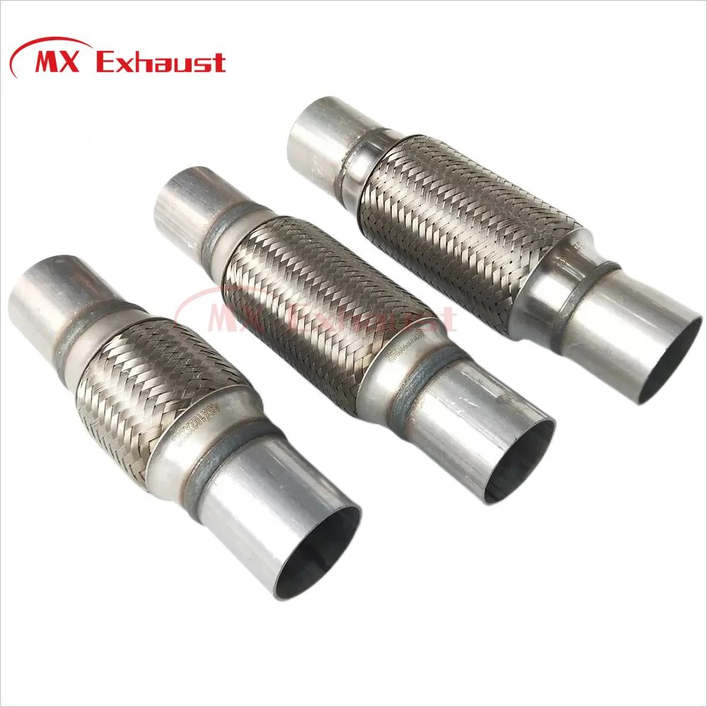 40X152 Muffler Corrugation Corrugated Pipe Stainless Steel Car Muffler Exhaust Flexible Pipe