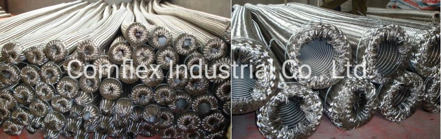 Flexible Metal Hose / Pipe with All Kinds Fittings with Wire Braided