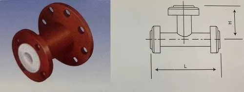 PTFE Lined Pipe PTFE Lining Carbon Pipe with All Type of Fittings