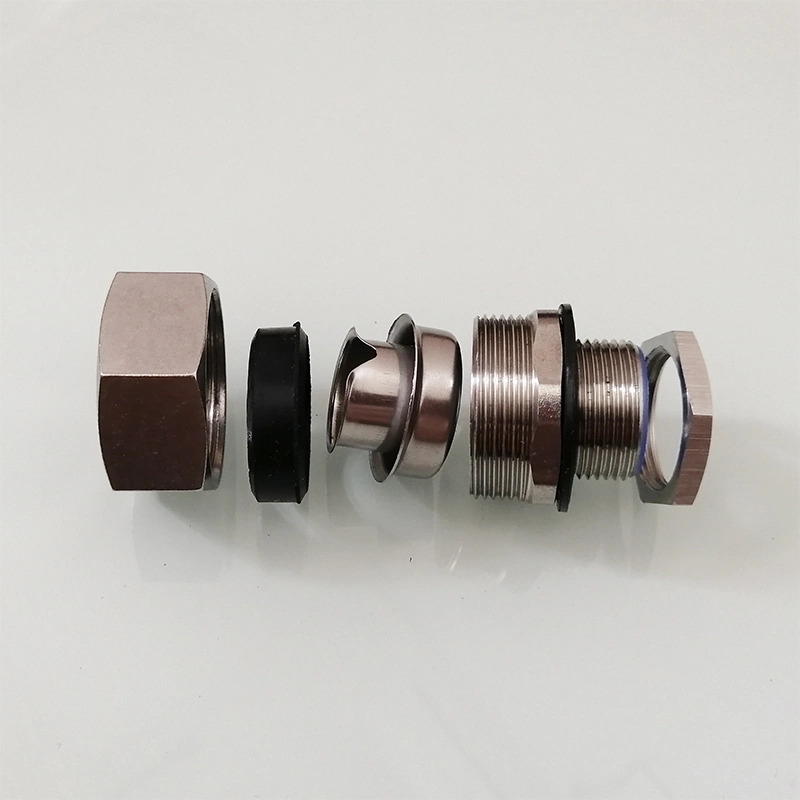 Stainless Steel Electrical Flexible Conduit Fittings Liquid Tight Metal Flexible Pipe Connectors