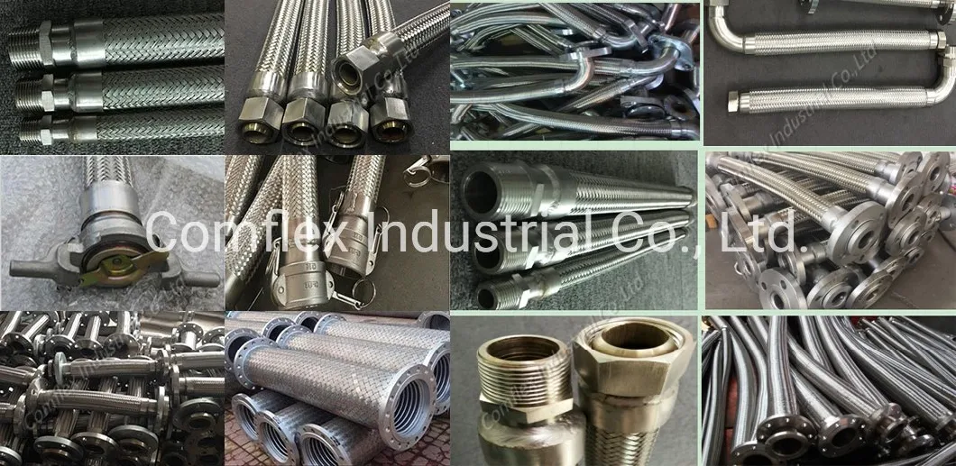 Flexible Metal Hose / Pipe with All Kinds Fittings with Wire Braided