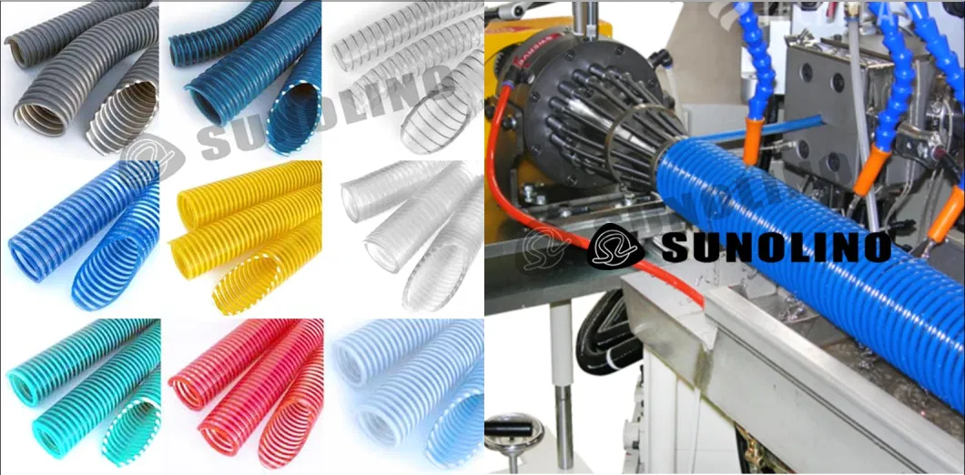 Flexible Transparent PVC Spiral Steel Wire Reinforced Hose Pipe with Spring for Suction