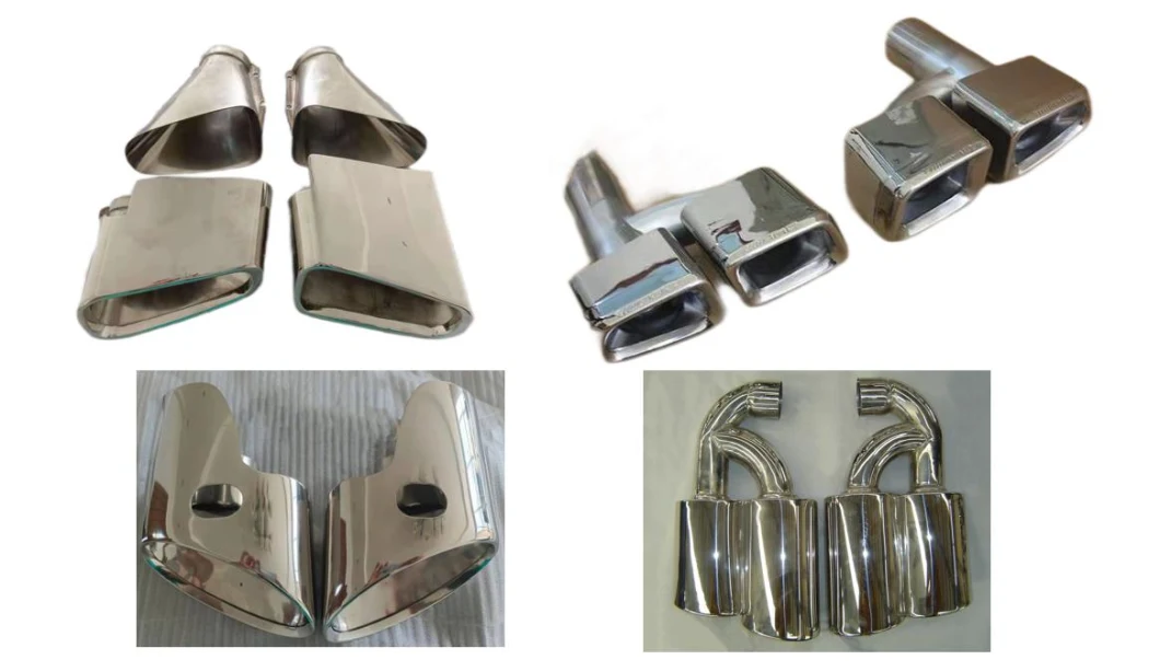 High Quality Stainless Steel Muffler for Universal Car Exhaust Tail with ISO9001