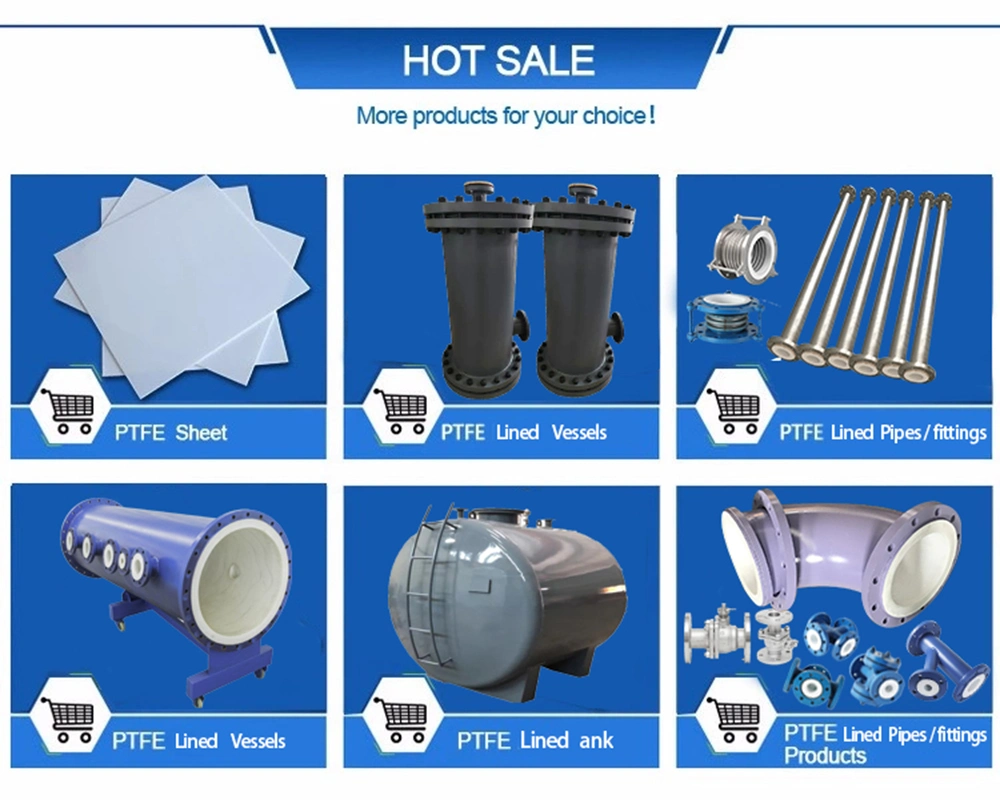 Yihao PTFE/PFA Anticorrosion Equipment Pipe Fittings Carbon Steel Plastic PTFE Lining Coated Steel Spool Pipe