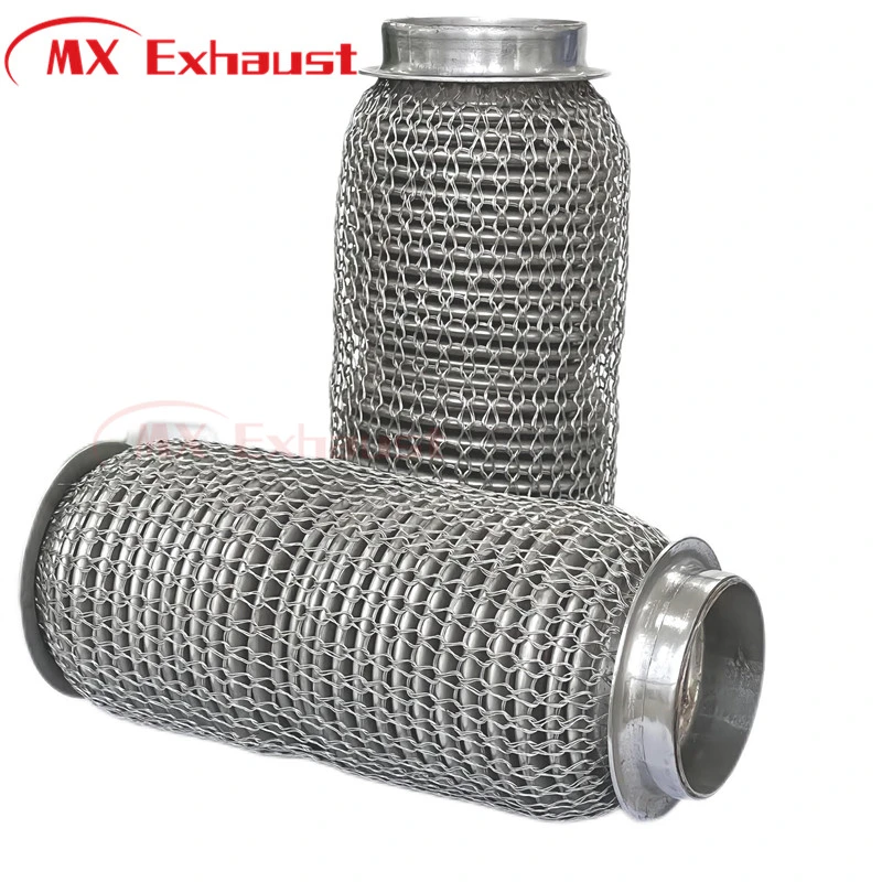 Exhaust Flexible Bellow Pipe with Inner Braid and Outer Wiremesh