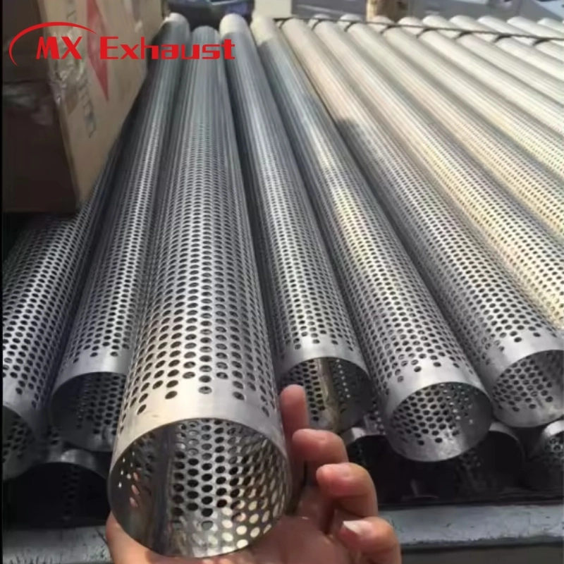 1.5 1.8m Length 304/316/409 Stainless Steel 2mm 3mm 5mm Hole Tube Perforated Filter Pipe