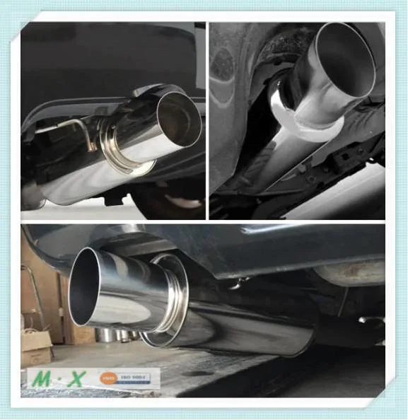 2.5in Performance Stainless Steel Car Back Tail Muffler Pipe for Hks Style Muffler Exhaust Tip