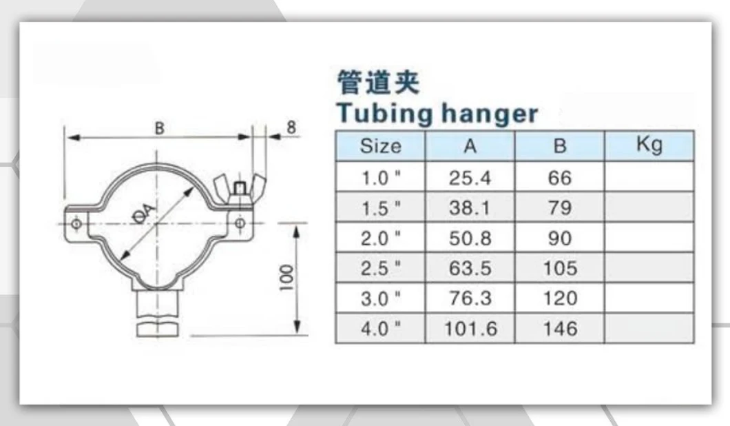 Stainless Steel Food Grade Sanitary Anti-Vibration Pipe Clips Round Pipe Post Bracket