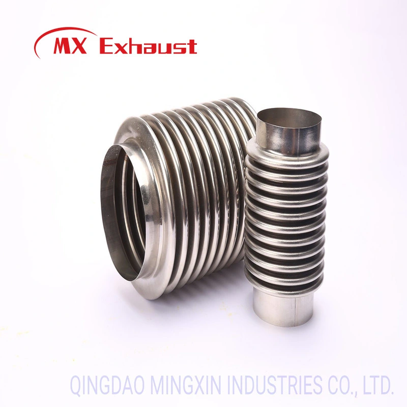 Inner Interlock Outer Braid Stainless Steel Exhaust Flexible Pipe in Connecting Pipe at Both Ends