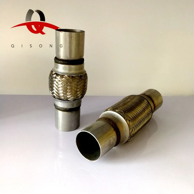 Flexible Pipe for Car Exhaust with Double Braided and Extension Tube