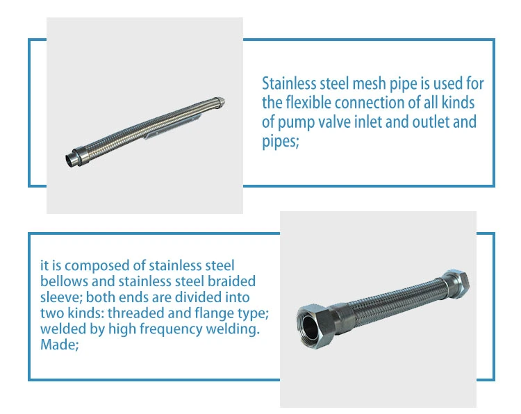 High Temperature Hold Toilet Connecting Stainless Steel Flexible Pipe