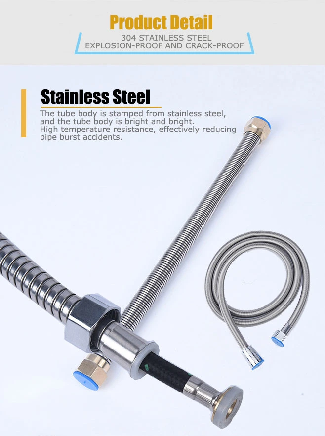 Direct-From-Factory 8-Inch Stainless Steel Flexible Hose Pipe with Stainless Steel Braiding