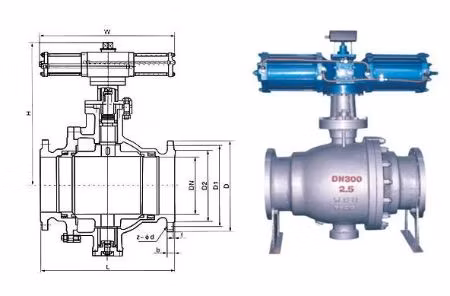 Soft Seated 3PCS High Pressure Forged Trunnion Ball Valve